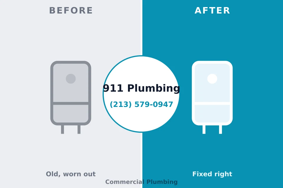 Before and after: plumbing repair McCamey, TX